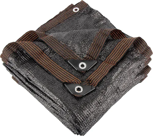 Miniatura 16 de 70 % de tela negra de 10 x 20 pies, protector solar para exteriores con ojales, malla duradera para sombreado, anticongelante para patio, jardín