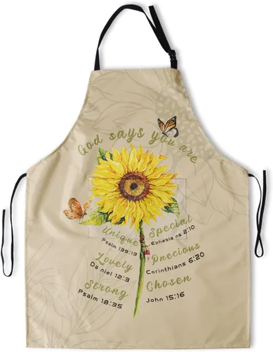 Miniatura 12 de Delantal resistente a las manchas con cuello ajustable y bolsillos para adultos unisex, mujeres, hombres, chef, horneado, cocina, barbacoa, parrilla