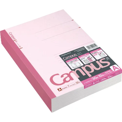Miniatura 9 de KOKUYO Cuaderno Campus, B de 0.236 in, semi-B5, 30 hojas, 35 líneas, azul, paquete de 10, importación de Japón (NO-3BNX10)
