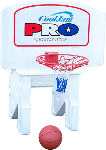 Tablero de baloncesto, cesta Cool Jam Pro, Blanco Juego de baloncesto junto a la piscina (Premium)