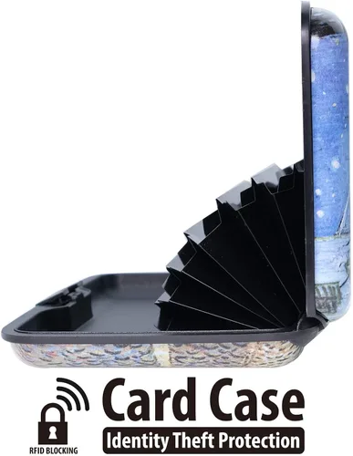 Miniatura 7 de Mini cartera de aluminio RFID para tarjetas de crédito, funda rígida de metal delgado para tarjetas de visita para mujeres y hombres, CCW037, Moderno