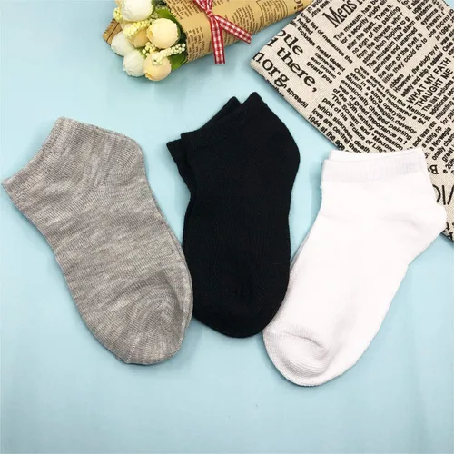 Miniatura 6 de Janegio - 18 pares de calcetines deportivos de corte bajo y medio acolchonados hasta el tobillo para niños y niñas