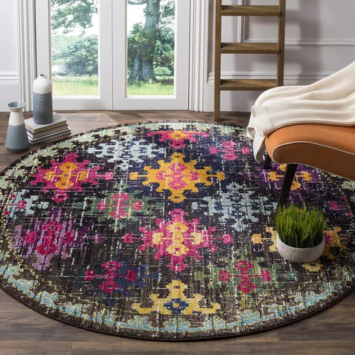 Miniatura 7 de SAFAVIEH Monaco Collection - Alfombra para pasillo, 2.2 x 6 pies, diseño bohemio de enrejado de diamantes, no desprende pelusa y de fácil cuidado