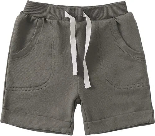 Miniatura 4 de SOBOWO Pantalones cortos deportivos de verano para bebés niños y niñas, paquete de 3 unidades, pantalones deportivos de algodón sólido, pantalones