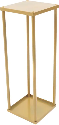 Soporte de metal para flores de boda, jarrón de piso, columna de flores, soporte geométrico para centros de mesa, arreglos florales de mesa,