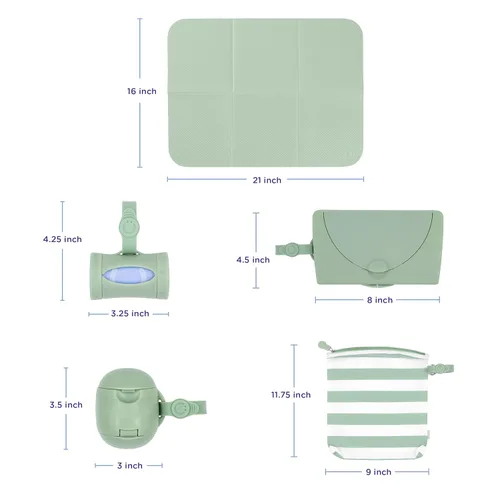 Miniatura 3 de Ubbi Tapete para cambiar pañales para bebé, suave y cómodo, accesorio imprescindible para recién nacidos, fácil de limpiar, almohadilla plegable