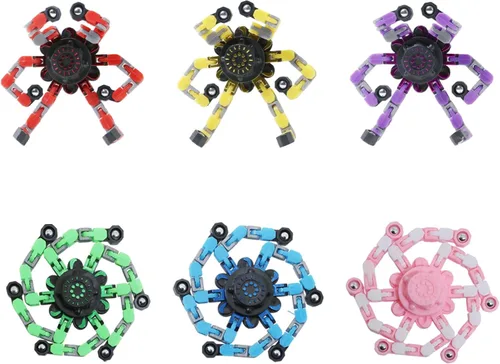 Miniatura 9 de 12 piezas Fidget Spinners Transformables Juguetes Fidget Avanzados para Niños para Alivio del Estrés Fidget Spinners Ideales como Juguetes