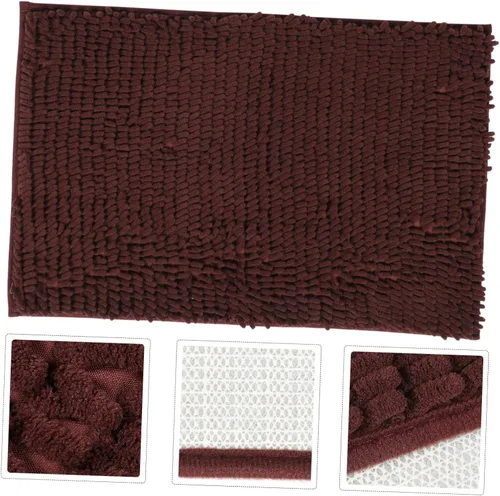 Miniatura 5 de Ciieeo Tapete de baño antideslizante absorbente de felpilla para baño y entrada, tapete multifunción, seguro y práctico para absorción de agua