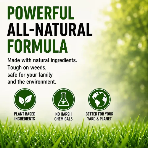 Miniatura 6 de Natural Armor Fórmula concentrada totalmente natural para eliminar malezas y hierbas. No contiene glifosato (1 caja de repuestos de 4 galones)