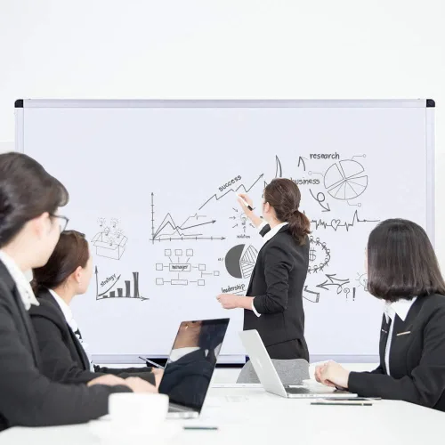Miniatura 5 de VIZ-PRO - Pizarra de borrado en seco/pizarra blanca, 72 x 40 pulgadas, tablero montado en la pared para escuela, oficina y hogar