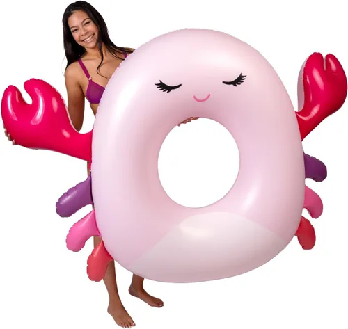 BigMouth x Squishmallows - Flotador inflable grande original para piscina, anillo de natación para adultos y niños, suministros para fiestas en la