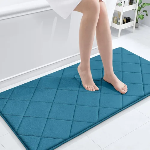 Miniatura 142 de OLANLY Tapete de baño de espuma viscoelástica de 24 x 16 pulgadas, ultra suave y absorbente, lavable a máquina, cómodo tapete de baño para suelo