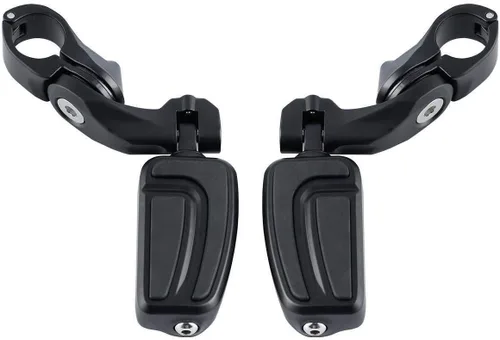Miniatura 20 de TCMT Estribo corto de montaje en ángulo para carretera de 1 1/4 pulgadas para Harley Touring Road King Street Glide Road Glide Electra Glide Softail