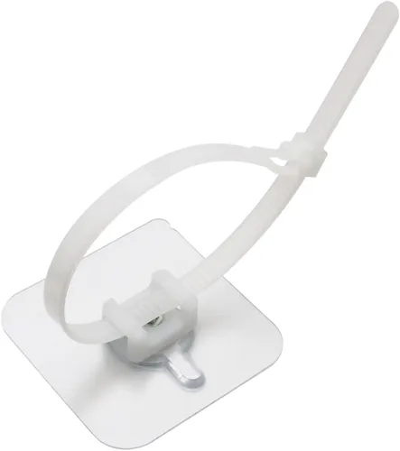 Miniatura 4 de Lavado universal en forma de U. Mach. Conjunto de guía de manguera de drenaje - 1 forma de U gris + 2 adhesivos adhesivos para bridas de cables