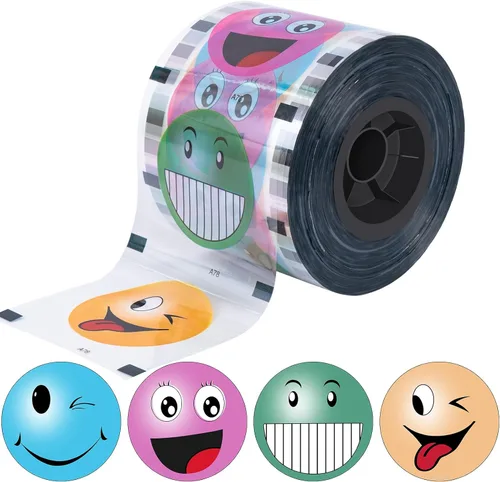 Película de sellado de tazas Película de sellado de tazas de té Película selladora de tazas Boba 3.543-4.134 in 3000 tazas para vasos de plástico y