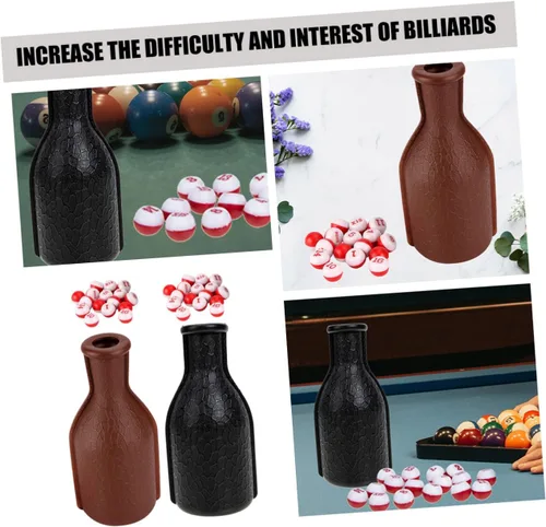 Miniatura 2 de Toddmomy Billiards Color Cup Set - 2 Plastic Dice Shaker Bottles for Pool Table Number Game Ideal for Game Rooms & Home Bars