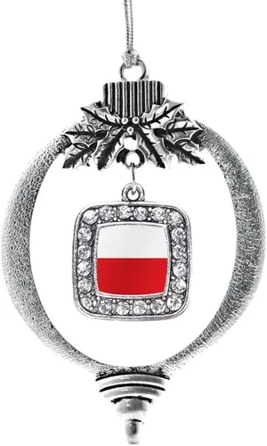 Miniatura 178 de Inspired Silver - Nana púrpura - Adorno de Navidad plateado - Adorno cuadrado para árbol de Navidad con circonita cúbica - Decoración colgante
