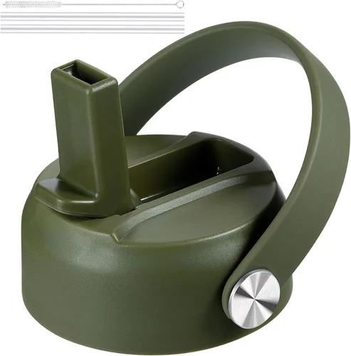 Miniatura 8 de Tapa de popote para boca ancha Hydro Flask, tapas con popote para Hydroflask de boca ancha de 12, 16, 18, 20, 32, 40 onzas, tapa de popote de Lluvia
