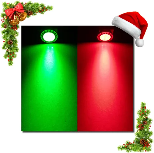 Miniatura 6 de ALIDE Bombillas LED verdes MR16 GU5.3 de 5 W, 20 W, 35 W, 50 W, equivalente a halógeno, 12 V de bajo voltaje MR16, focos LED verdes para paisajes al