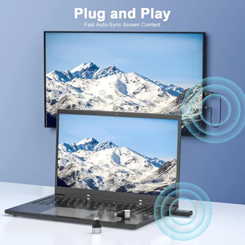 Miniatura 2 de Transmisor y receptor HDMI inalámbrico de 328 pies/328.1 ft, kit de extensor HDMI inalámbrico, Plug & Play, soporte de decodificación 4K 2.4/5G