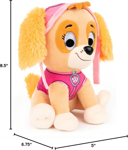 Miniatura 8 de GUND Paw Patrol Skye en uniforme de piloto de aviador exclusivo para edades de 1 año en adelante, 9 pulgadas (los estilos pueden variar)