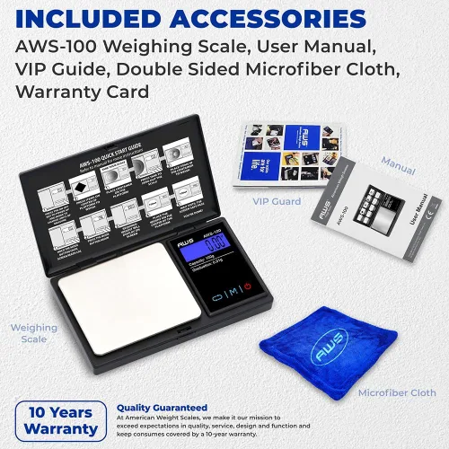 Miniatura 7 de AWS Series Báscula digital de bolsillo, Serie AWS, Negro