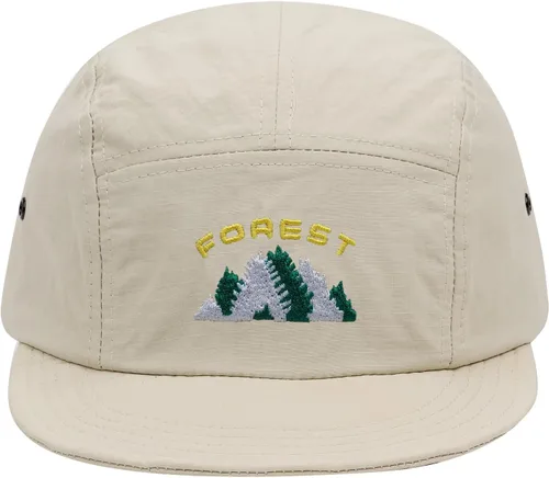 Miniatura 8 de Clakllie Sombrero de ala plana de 5 paneles sin estructura, gorra de ala corta de secado rápido, gorra de béisbol de nailon transpirable