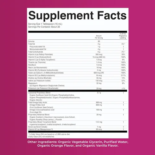 Miniatura 9 de MaryRuth's Multivitamínico prenatal y posnatal liposomal Preconcepción y embarazo Vitaminas prenatales para mujeres con folato colina Omega 3
