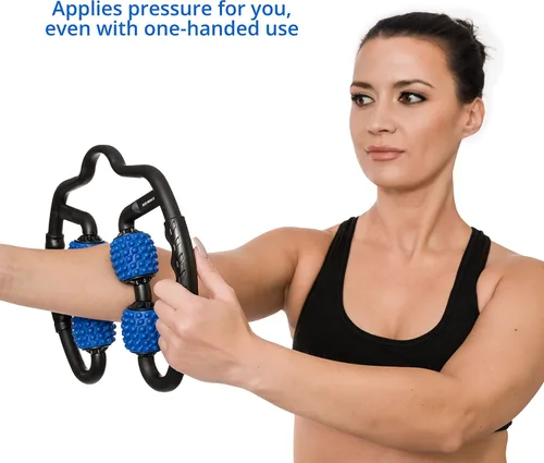 Miniatura 2 de Body Back Masajeador de rodillo de presión de punto gatillo elegible para antebrazo, codo, mano, brazo y pierna. Masajeador de mano de tejido
