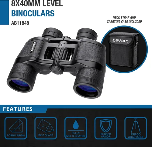 Miniatura 2 de Barska Level - Binoculares ligeros y compactos multiusos, ópticos de alta calidad totalmente multicapa para observación de aves, senderismo, viajes