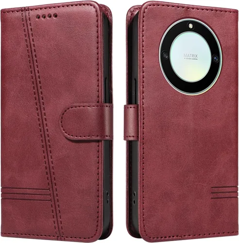 Miniatura 70 de Funda con tapa para Huawei Nova Lite 3, protección de 360 grados, a prueba de golpes, de piel sintética, con función atril y 3 ranuras