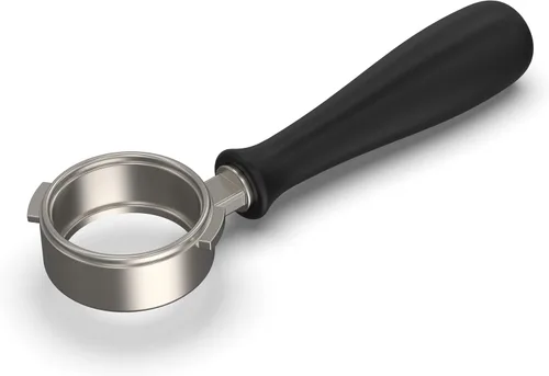 Miniatura 2 de Rancilio Silvia Portafiltro sin fondo de 2.283 in – Portafiltro italiano auténtico con cesta de 3 tazas. Se adapta a máquinas de espresso domésticas