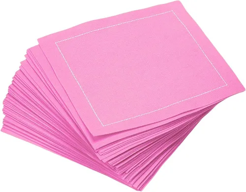 Miniatura 14 de Servilletas de cóctel de algodón blanco, 100% algodón, paquete de 50 unidades, 4.5 x 4.5 pulgadas, calidad de hotel, suaves y absorbentes, ideales