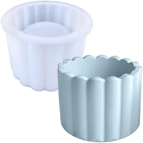 Miniatura 17 de Molde de silicona para florero, moldes de resina para florero, molde de resina para hacer manualidades, florero, decoración del hogar Estereoscópico