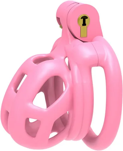 Miniatura 12 de Dispositivo de castidad masculina jaula para pene de resina 2.0, dispositivo de castidad masculina con 4 anillos para el pene, jaula de castidad