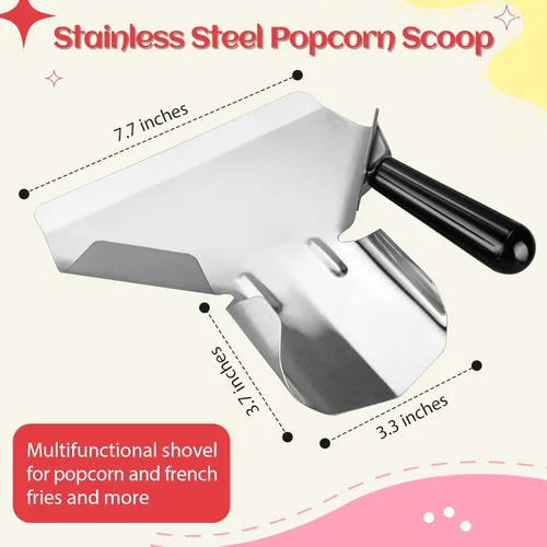 Miniatura 4 de Essenya 202 bolsas de palomitas de maíz con cuchara para palomitas y salero, bolsas pequeñas de palomitas de maíz de 1 onza, bolsas de palomitas