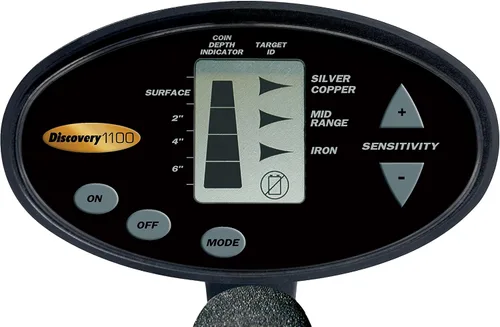 Miniatura 2 de Bounty Hunter Detector de metales DISC11 Discovery 1100 - Detección de 3 modos, ID de objetivo digital de 3 segmentos, pantalla de profundidad de 4