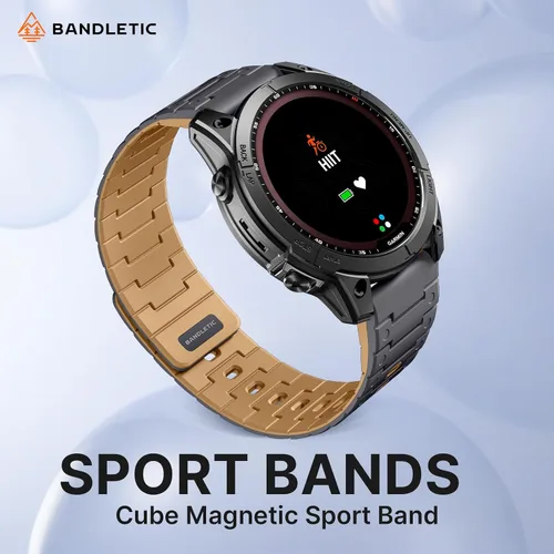 Miniatura 2 de Bandletic Compatible con Garmin Fenix 6X/7X Banda, Banda de Reloj Magnética de Silicona Suave Quickfit de 26mm de Reemplazo para Fenix 8 51mm/7X 6X