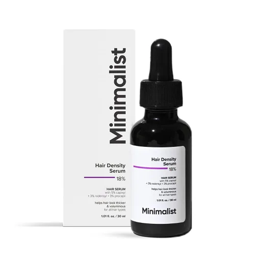 Minimalist Suero de densidad capilar 18% | Con Procapil, Capixyl, Redensyl, Anagain y Baicapil para el control de caídas del cabello | Mujeres y