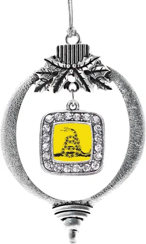 Miniatura 55 de Inspired Silver - Nana púrpura - Adorno de Navidad plateado - Adorno cuadrado para árbol de Navidad con circonita cúbica - Decoración colgante