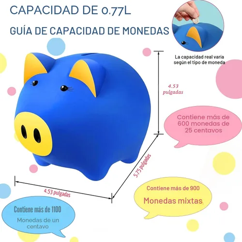 Miniatura 4 de Alcancía Mágica para Niños y Adultos - Banco de Dinero de Plástico Irrompible con Cerradura, Banco de Monedas que Brilla en la Oscuridad - Regalo