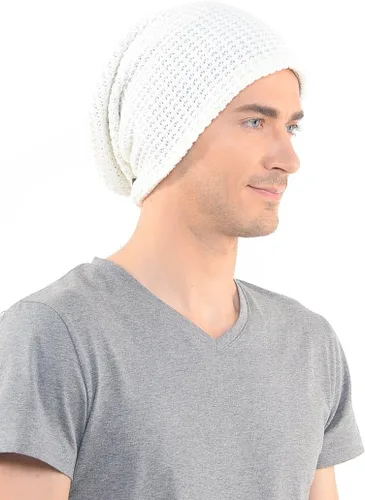 Miniatura 30 de FORBUSITE Gorro de punto largo holgado para hombre para verano e invierno, de gran