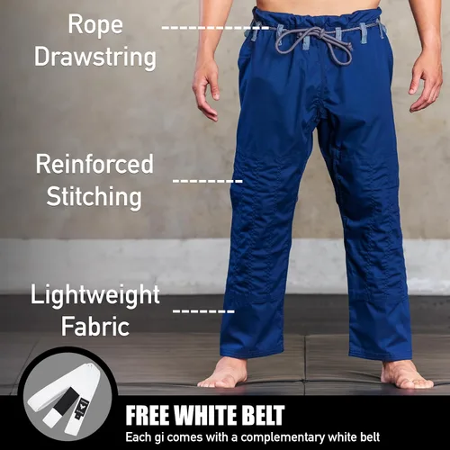 Miniatura 3 de Elite Sports - Kimono para hombres, gi, aprobado por la IBJJF, tela pre-encogida con cinturón para Jiu Jitsu brasileño (ver guía de tallas)