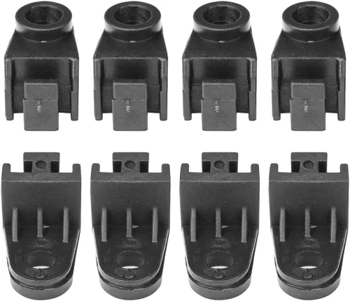 8 piezas Kit de montaje universal para ventilador de radiador eléctrico, soporte en L para ventilador, patas de montaje con lengüeta de instalación