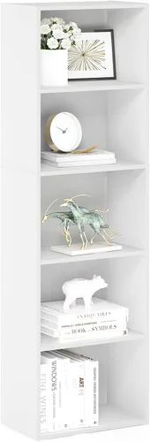 Miniatura 25 de Furinno - Estantería abierta reversible de 5 cubos, color blanco y rosado, 11069WH/PI Blanco/Rosa