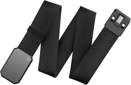 Miniatura 3 de Groove Life - Cinturón de nailon elástico para hombre con hebilla magnética de aluminio