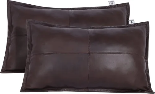 Miniatura 21 de Funda de almohada rectangular de piel de cordero – Funda de cojín para sofá – Fundas decorativas para sala de estar y dormitorio, caja negra