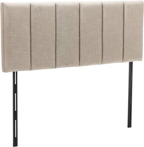 Miniatura 8 de HAOBO Home Cabeceros tapizados plegables Queen/Full con paneles de lino y ajustes de altura Avena1