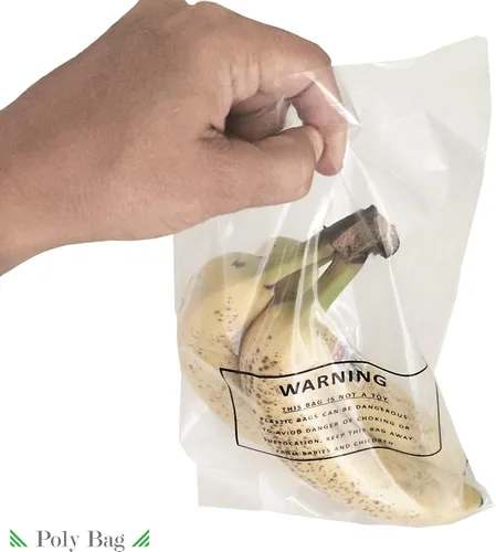 Miniatura 5 de Bolsas de poliéster transparentes resellables con advertencia de asfixia, 6 x 9, 0.07 pulgadas. Paquete de 100, 500 o 1000 bolsas