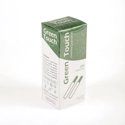 Miniatura 2 de Tacto verde oftálmico (tiras verdes lisamina) - 100 por KASHSURG